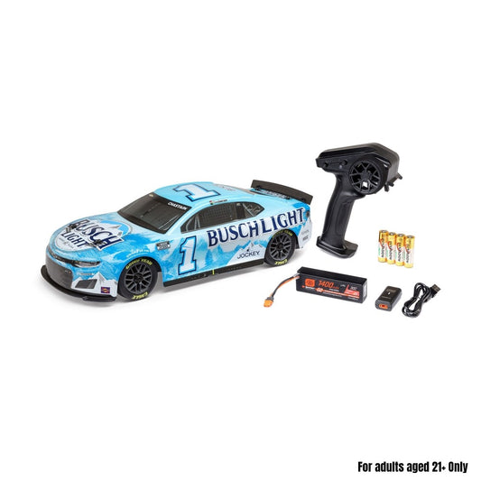 Losi 1/12 NASCAR RC Race Car Ross Chastain No. 1 Busch Light 2025 Chevrolet Camaro ZL1 2S AWD RTR