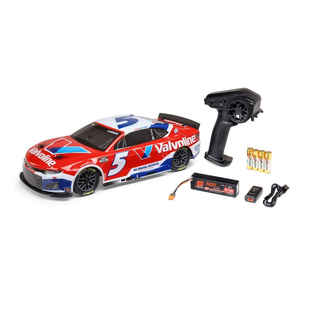 Losi 1/12 NASCAR RC Race Car Kyle Larson No. 5 Valvoline 2025 Chevrolet Camaro ZL1 2S AWD RTR