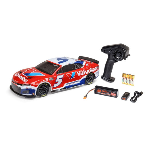 Losi 1/12 NASCAR RC Race Car Kyle Larson No. 5 Valvoline 2025 Chevrolet Camaro ZL1 2S AWD RTR