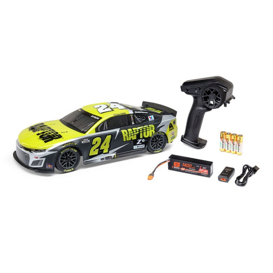 Losi 1/12 NASCAR RC Race Car William Byron No. 24 RAPTOR 2025 Chevrolet Camaro ZL1 2S AWD RTR