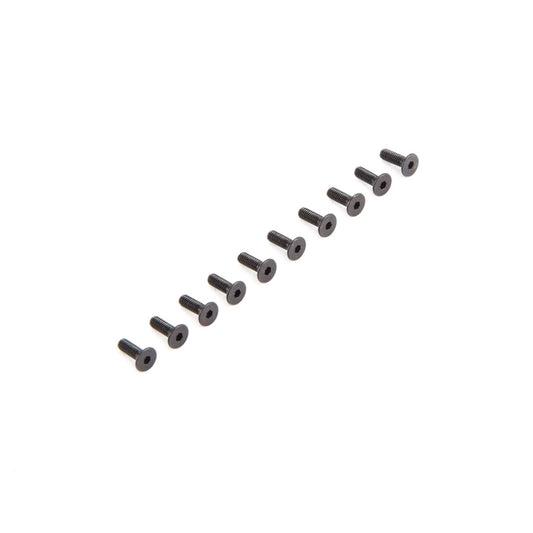 Losi Flat Head Screws M2.5 x 8mm (10)