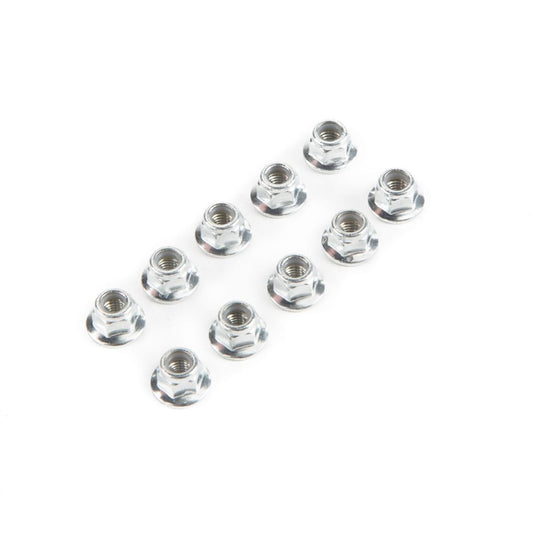Losi Lock Nut Flanged M5 x 0.8mm Serrated (10)