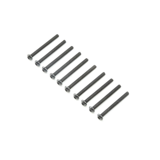 Losi Button Head Screws M3x30mm (10)