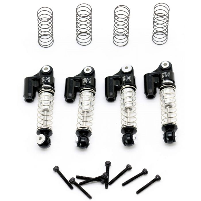 Powerhobby Axial SCX24 Aluminum Threaded Mini/Micro Shocks Front Rear - BLACK
