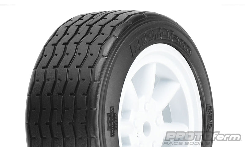 PROTOform VTA Front Tires White 26mm Mounted VTA Class (2)
