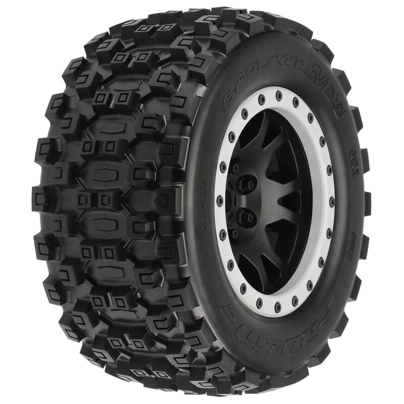 Pro-Line 1/5 Badlands MX43 Pro-Loc F/R X-MAXX MTD 24mm Blk/Gry Impulse (2)