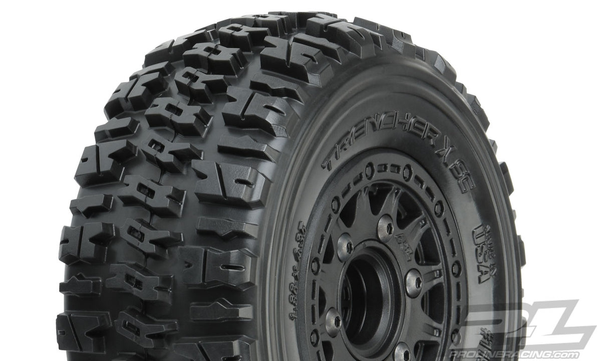 Pro-Line Trencher X SC 2.2/3.0 M2 Tires Mounted on Raid 6x30 Wheels (2)