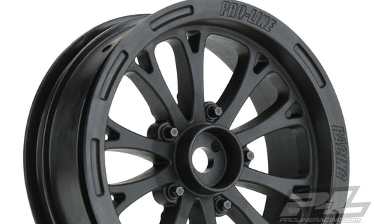 Pro-Line Pomona Drag Spec 2.2" Black Front Wheels (2)