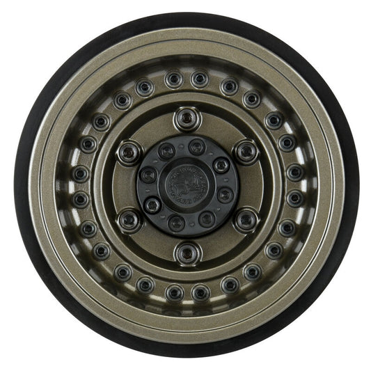 Pro-Line 2.9" Black Rhino Armory Aluminum SCX6 Wheels, Gunmetal (2)