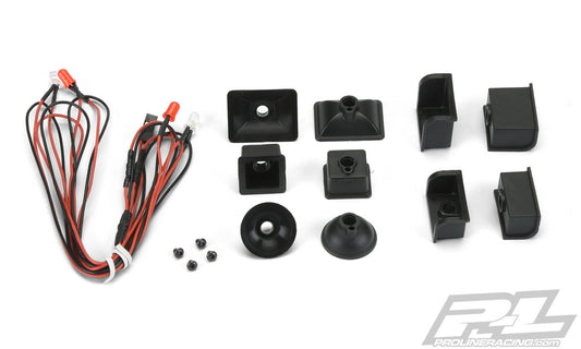 Pro-Line Universal LED Headlight & Tail Light Kit for Crawlers