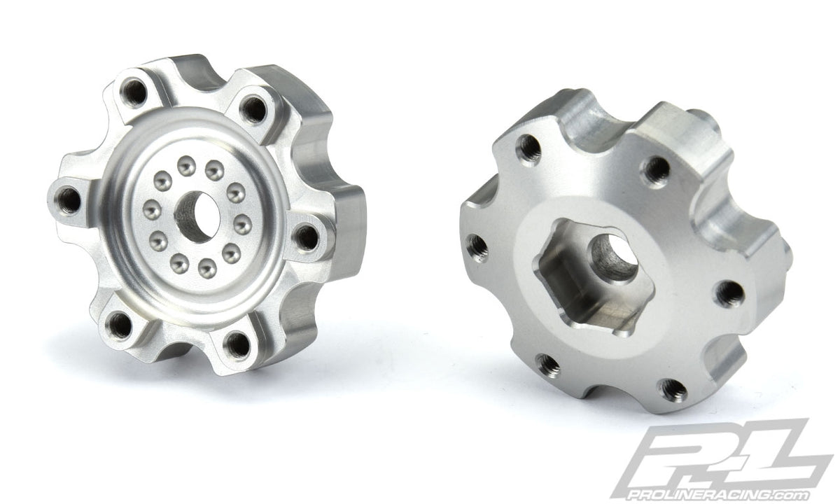 Pro-Line 6x30 to 12mm Aluminum Hex Adapters (Narrow) for 6x30 Raid Wheels (2)