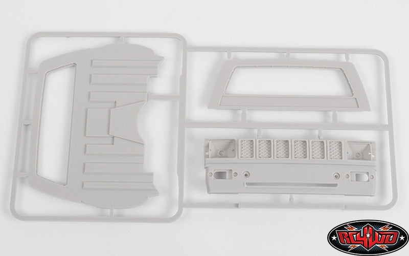 RC4WD Mojave II Cab Back Panels and Grille Parts Tree (Primer Gray)