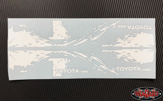 RC4WD Dirty Stripes for Mojave II 2/4 Door Decal Sheet (White)