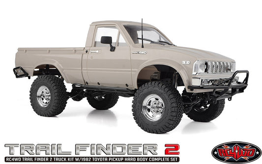 RC4WD Trail Finder 2 Truck Kit with 1982 Toyota Pickup Hard Body Set