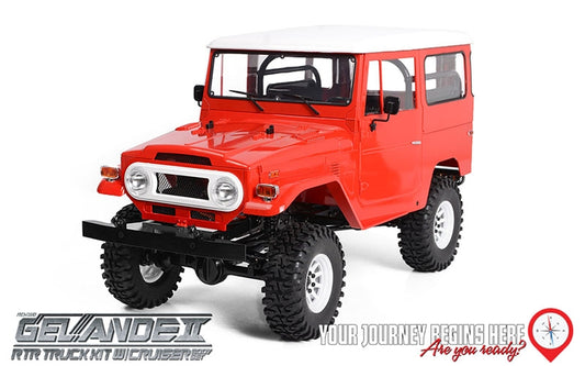 RC4WD Gelande II RTR with Cruiser Hard Body (Red)
