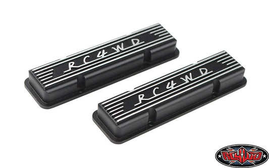 RC4WD Aluminum Valve Covers for Scale V8 Engine (Black)