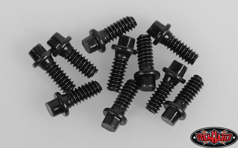 RC4WD M1.6 x 4mm Miniature Scale Hex Bolts, Black (20)