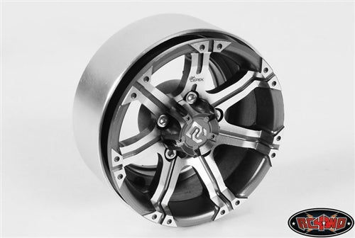 RC4WD Dick Cepek Gun Metal 7 1.9" Internal Beadlock Wheels (4)