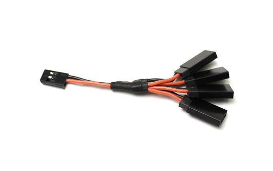 Racers Edge Universal RX Power Splitter Female Servo x 4
