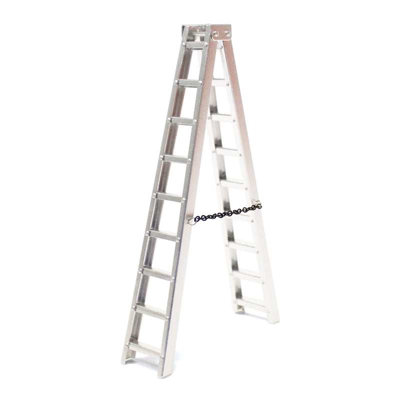 Racers Edge 1/10 Scale Miniature Aluminum Step Ladder 6" (150mm)