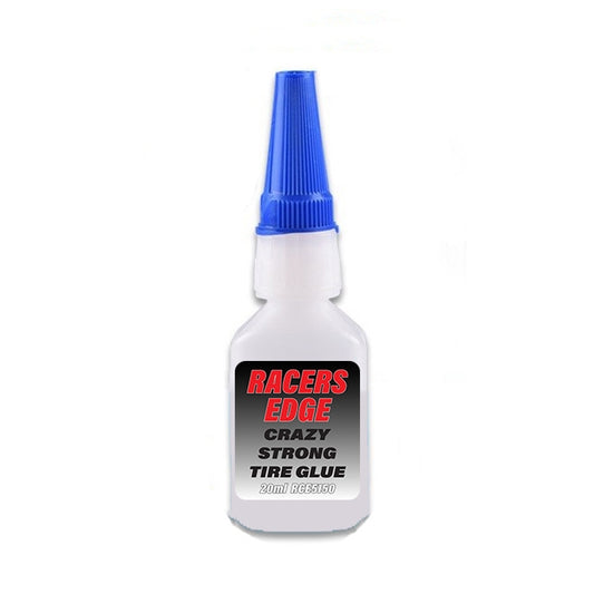 Racers Edge Crazy Strong Tire Glue with Pin Cap and Tips - Thin (20g)