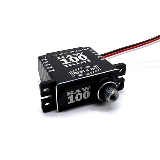 REEFS RC RAW 100 Mini Programmable Servo - Black