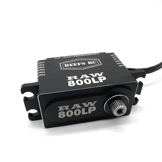 REEFS RC Raw 800LP High Torque HV Waterproof Brushless Programmable Servo - Black