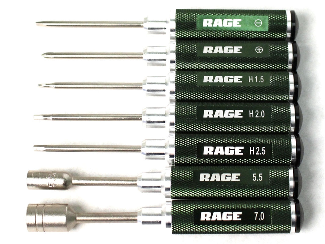 Rage RC Compact 7 Piece Machined Tool Set with Case