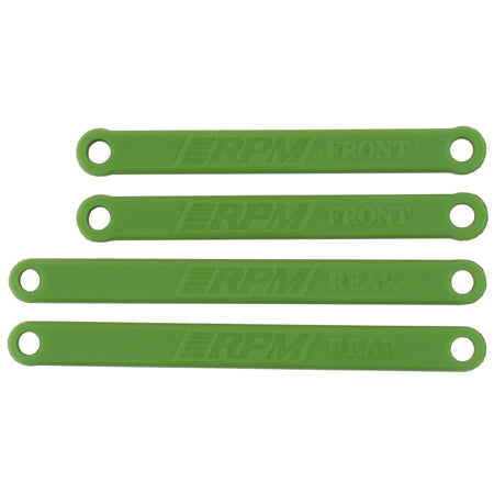 RPM Heavy Duty Camber Links, Green: Elec Rustler, Stampede