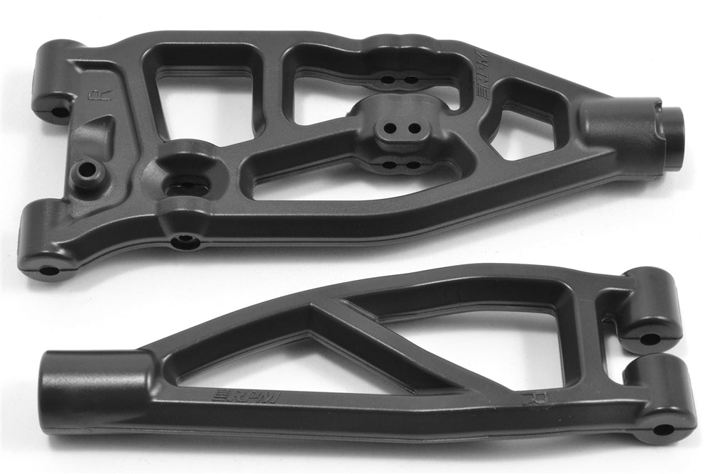 RPM ARRMA V5 6S Front RIGHT Upper & Lower A-arms, Black
