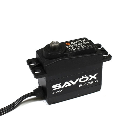 Savox SC-1256TG Standard Size Titanium Gear Digital Servo .15/277oz - Black Edition