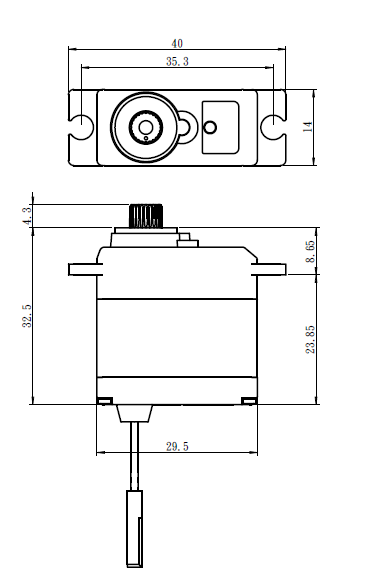 Savox SW-0250MG+ Waterproof Metal Gear Digital Micro Servo