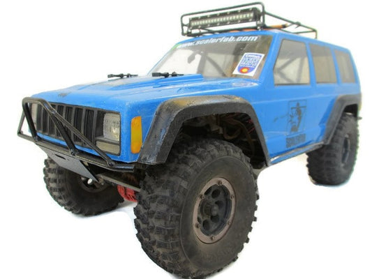 ScalerFab SCX10 II XJ Prerunner Series Front Bumper with Front Fairlead Mount