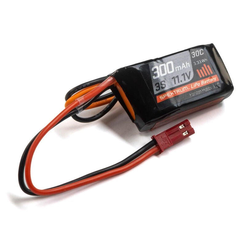 Spektrum 3S 11.1V 300mAh 30C LiPo Battery -  JST