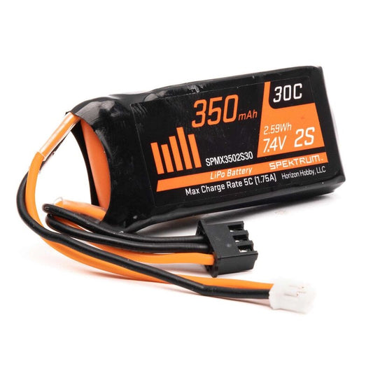Spektrum 2S 7.4V 350mAh 30C LiPo Battery for SCX24