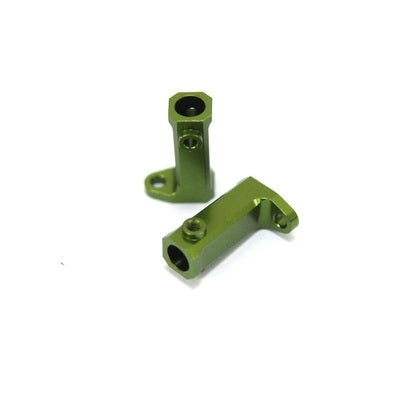 STRC Aluminum Side Mount Brackets SCX10 Green (2)