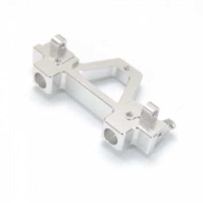 STRC Aluminum Rear BUMPER Mount for SCX10 - RUBICON G6 ONLY (Silver)