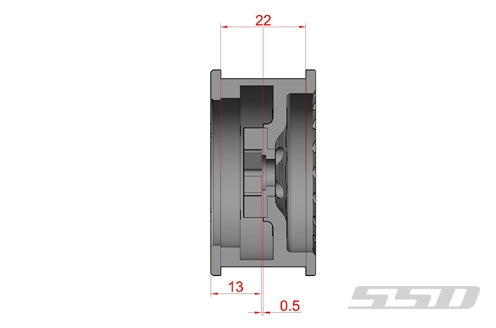 SSD RC 1.9" Assassin Beadlock Wheels (Grey) (2)