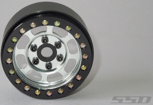 SSD RC Single 1.9" Steel Trail Beadlock Wheel (Silver) (1)