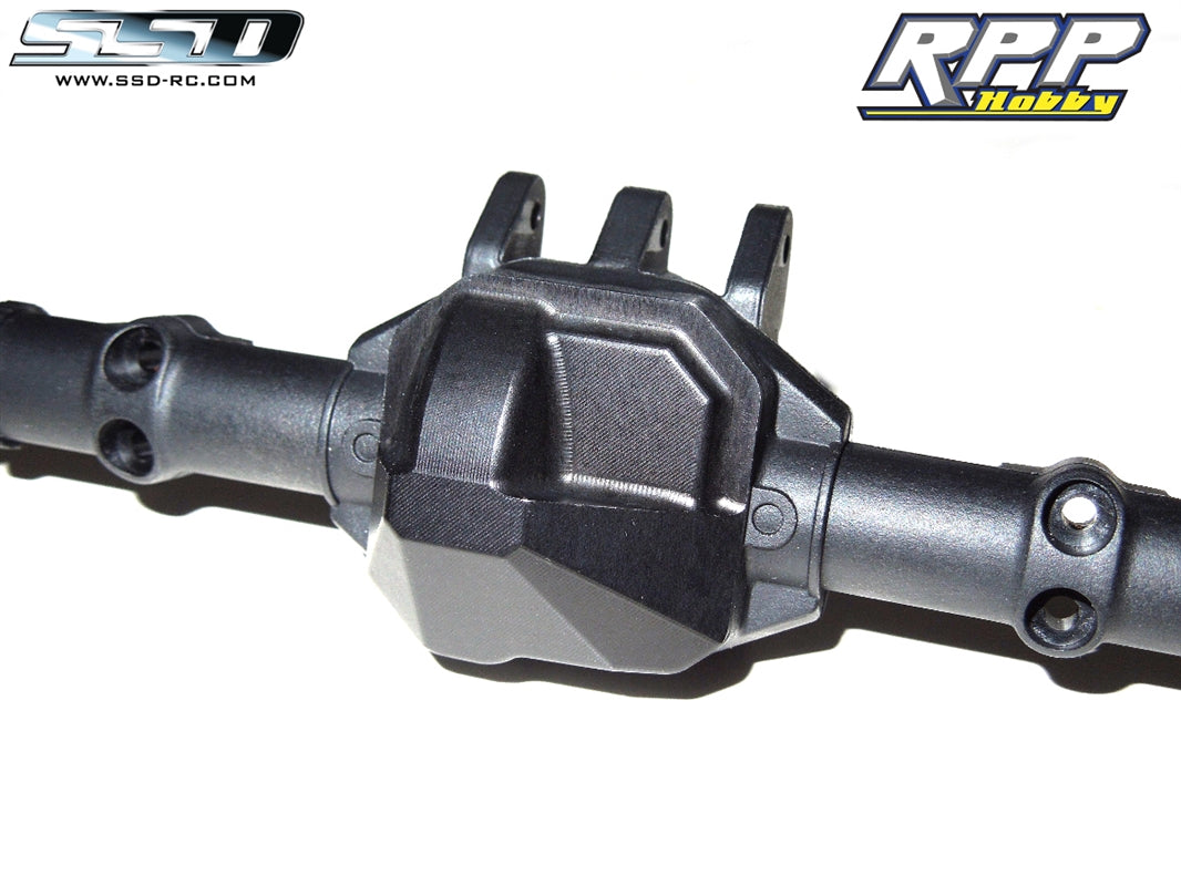 SSD RC HD Diff Cover for SCX10 II (Black)