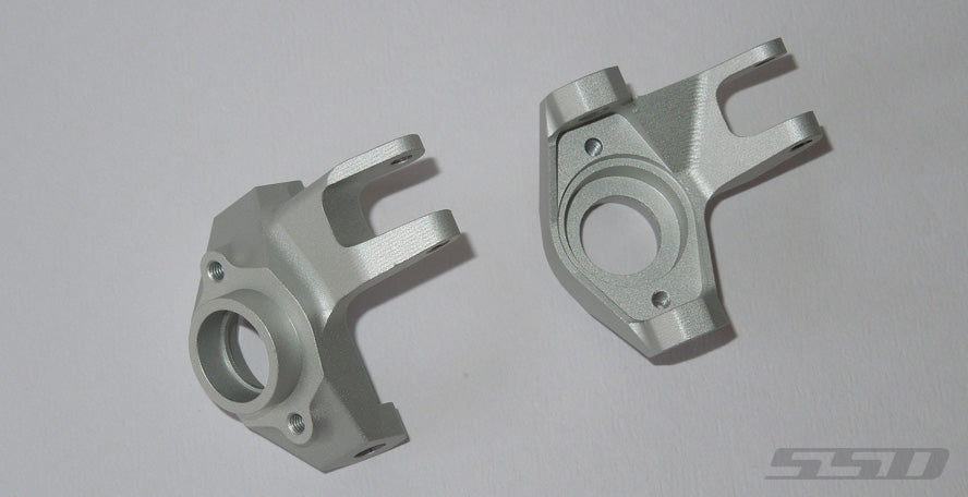 SSD RC Pro Aluminum Knuckles for SCX10 II (Silver)