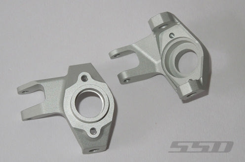 SSD RC Pro Aluminum Knuckles for SCX10 II (Silver)