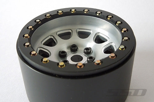 SSD RC 2.2" D Hole Beadlock Wheels (Silver) (2)