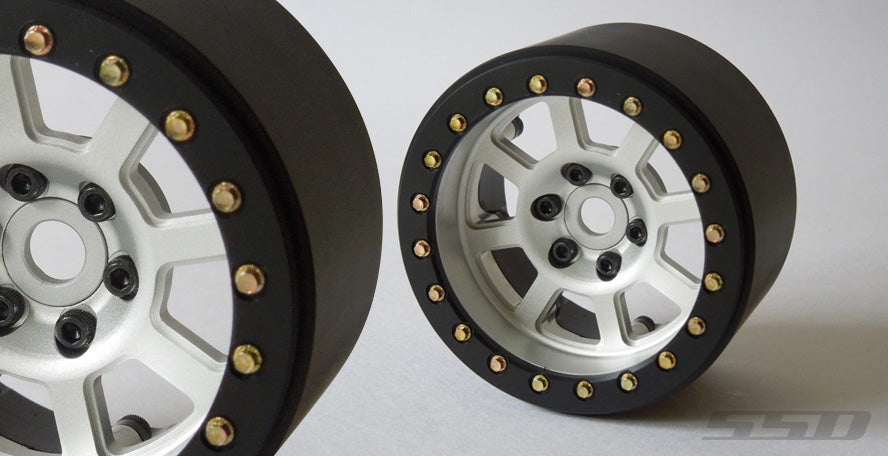 SSD RC 2.2" Assassin Wide Beadlock Wheels (Silver) (2)