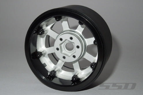 SSD RC 2.2" Assassin Wide Beadlock Wheels (Silver) (2)