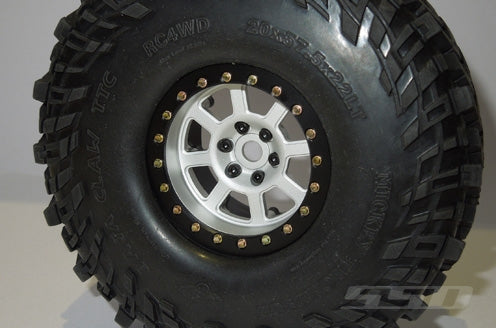 SSD RC 2.2" Assassin Wide Beadlock Wheels (Silver) (2)