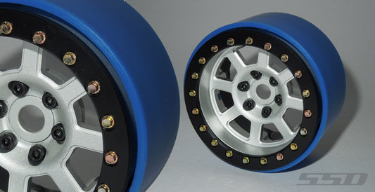 SSD RC 2.2" Assassin Wide PL Beadlock Wheels (Silver) (2)