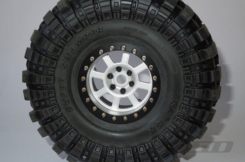 SSD RC 2.2" Assassin Wide PL Beadlock Wheels (Silver) (2)