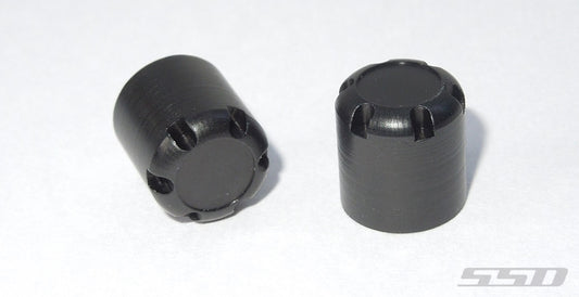 SSD RC Scale Rear Hubs (Black) (2)