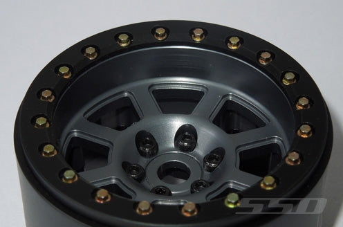 SSD RC 2.2" Assassin Wide Beadlock Wheels (Grey) (2)